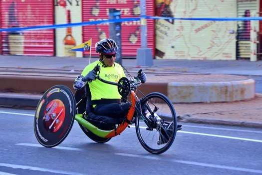 Democrat Turek Handcycles Iowa Trail in Senate Bid