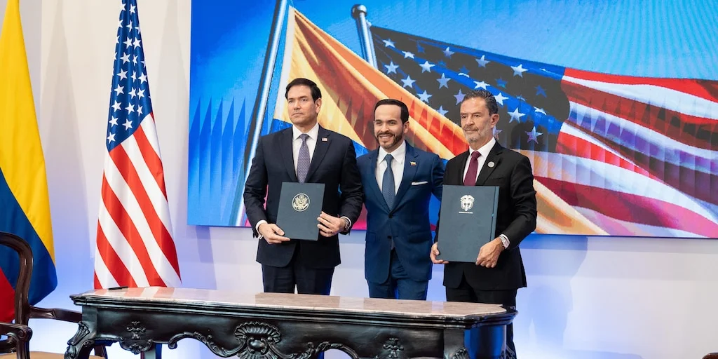 Fotografía de la Cancillería colombiana relacionada con los cuestionamientos sobre los acuerdos bilaterales de minerales críticos con Estados Unidos.