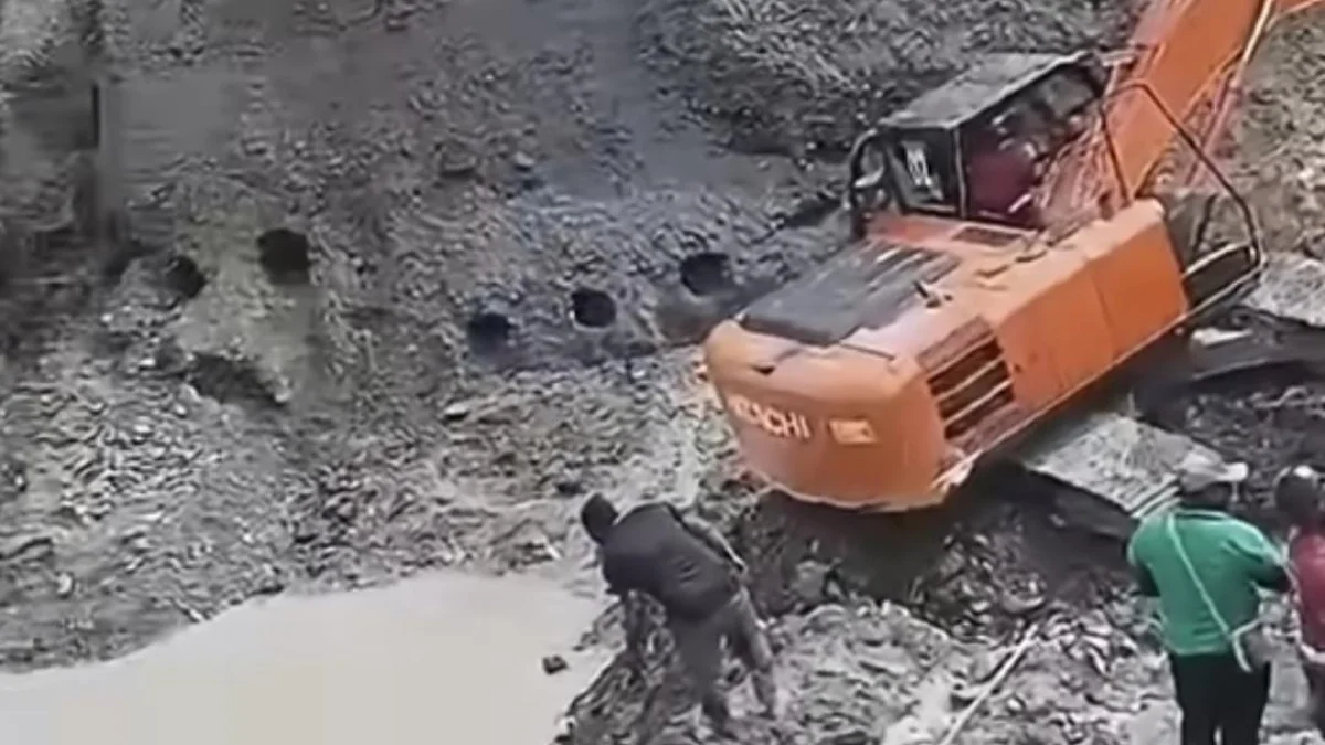 Zona rural montañosa de Nariño, Colombia, en el entorno de una mina artesanal de oro